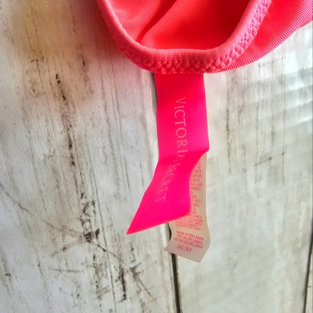 Victoria's Secret PINK Soft Bikini Bottoms Strappy Cut Out on Hips Size Medium - Picture 4 of 5